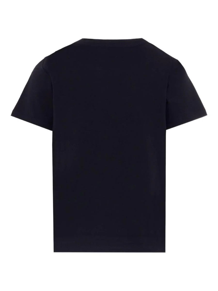 Balmain Kids Logo Print T-shirt In Blue