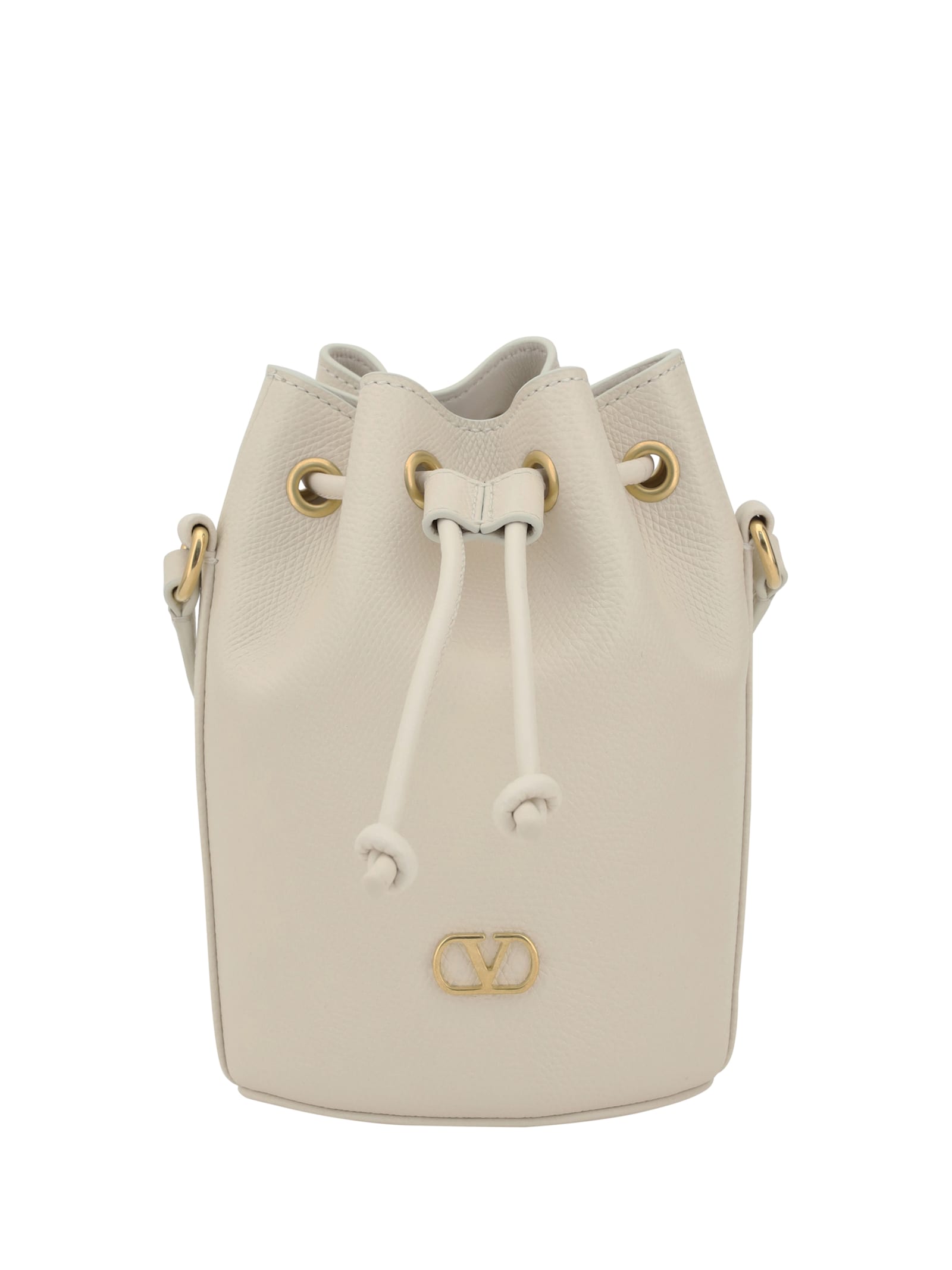 Valentino Garavani Mini Vlogo Drawstring Bucket Bag