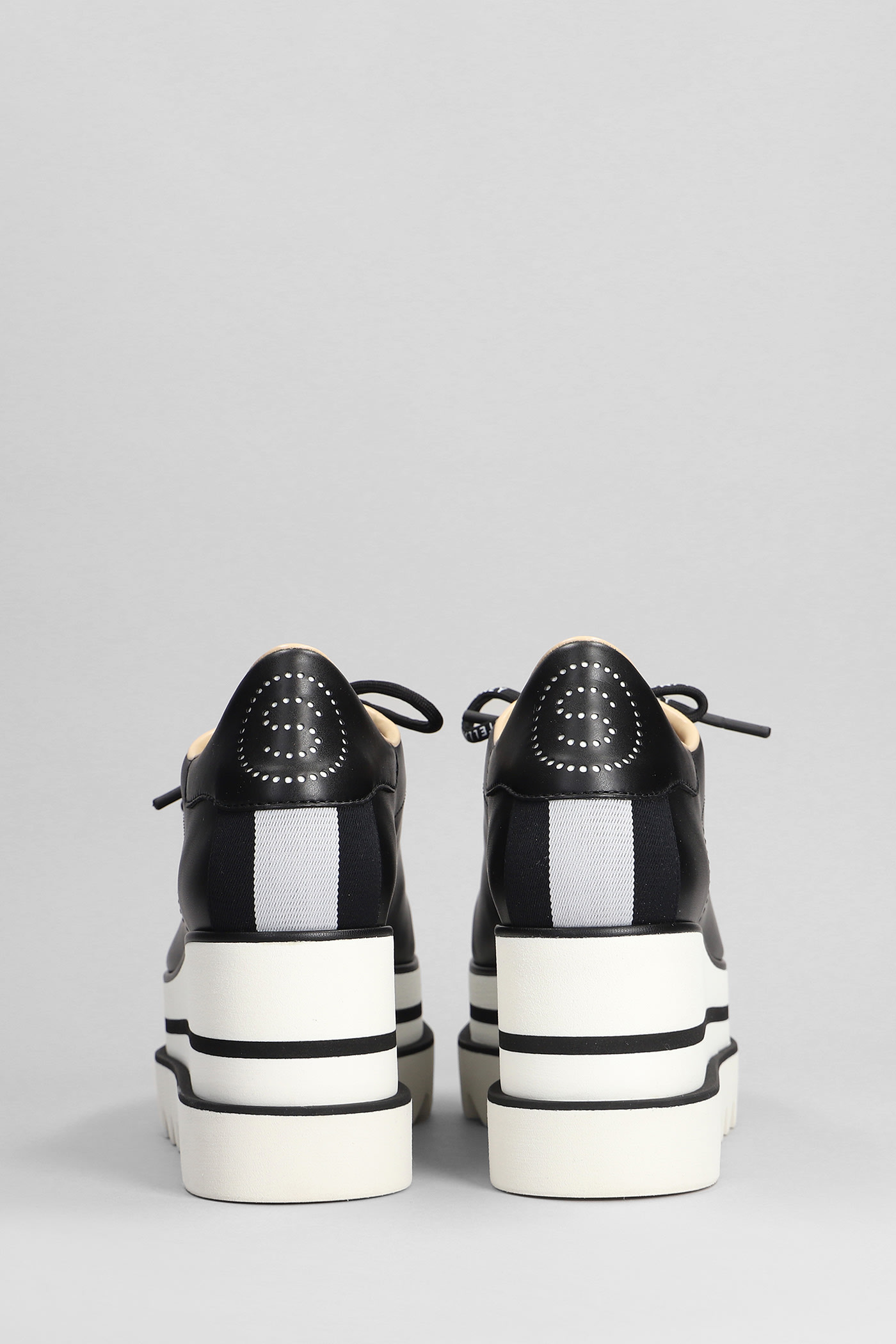 Shop Stella Mccartney Sneakelyse Sneakers In Black Polyuretan
