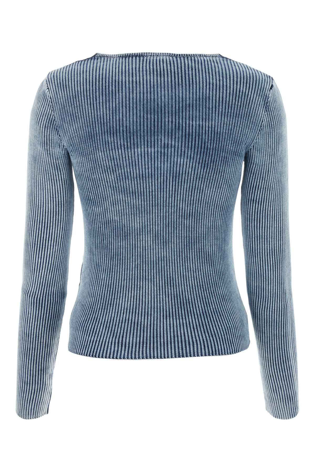 Diesel Light Blue Stretch Cotton Blend Sweater In 8nc