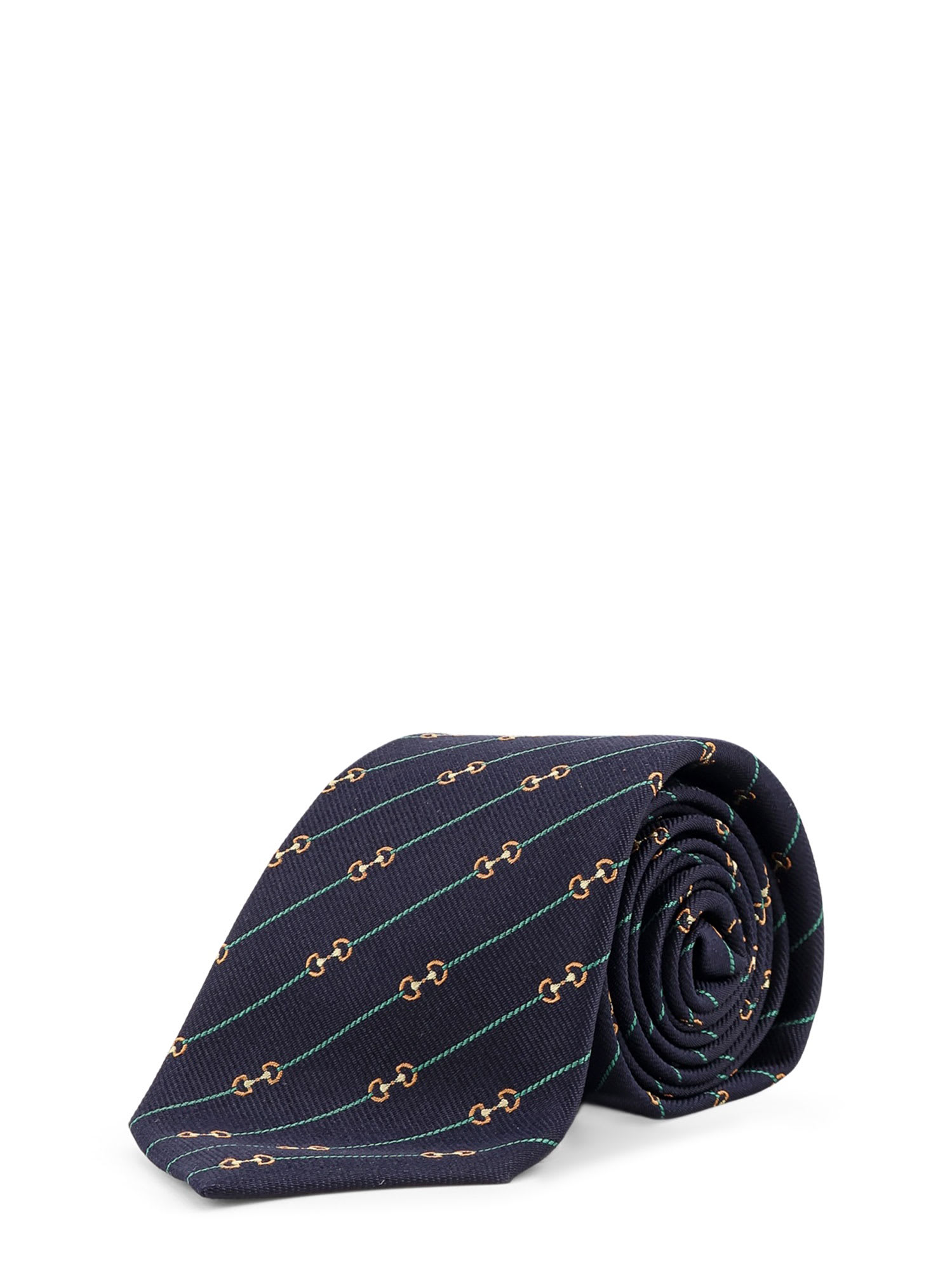Gucci Silk Tie With Royal Morsy Motif