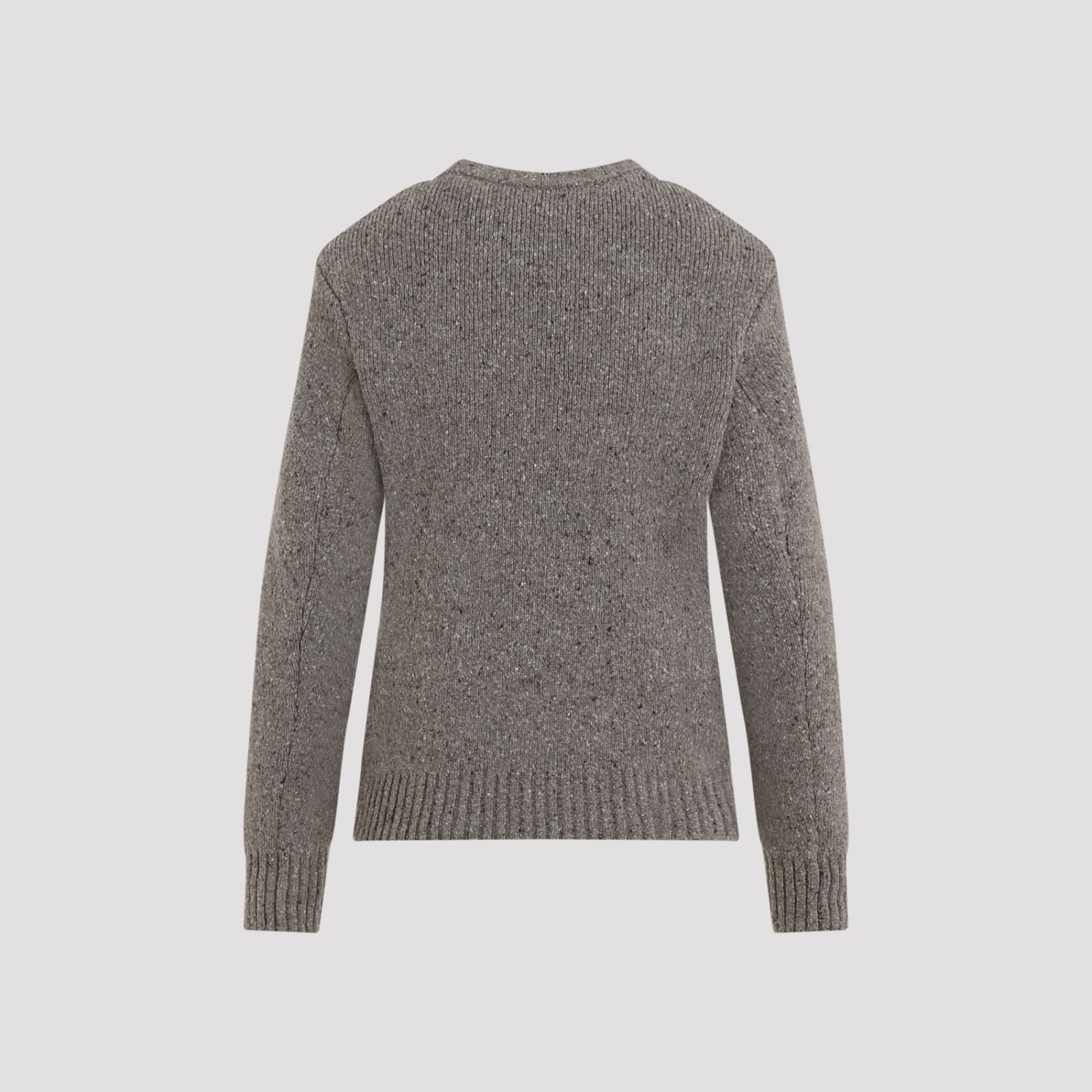 Shop Bottega Veneta Pullover In Riverbed Melange