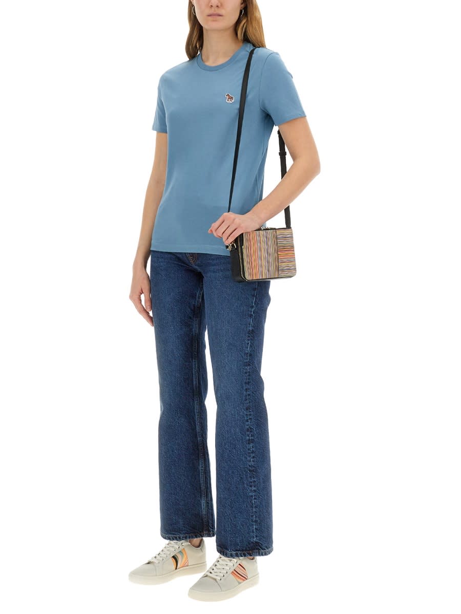 Ps By Paul Smith Zebra T-shirt In Azure