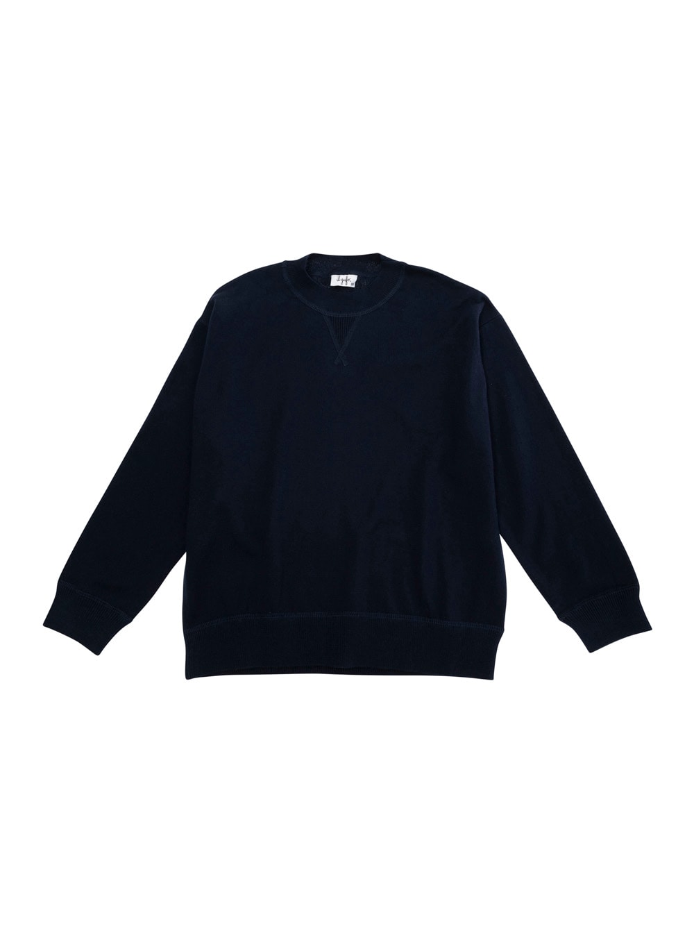 Il Gufo Blue Crewneck Sweater With Ribbed Trims In Cotton Boy In Blu