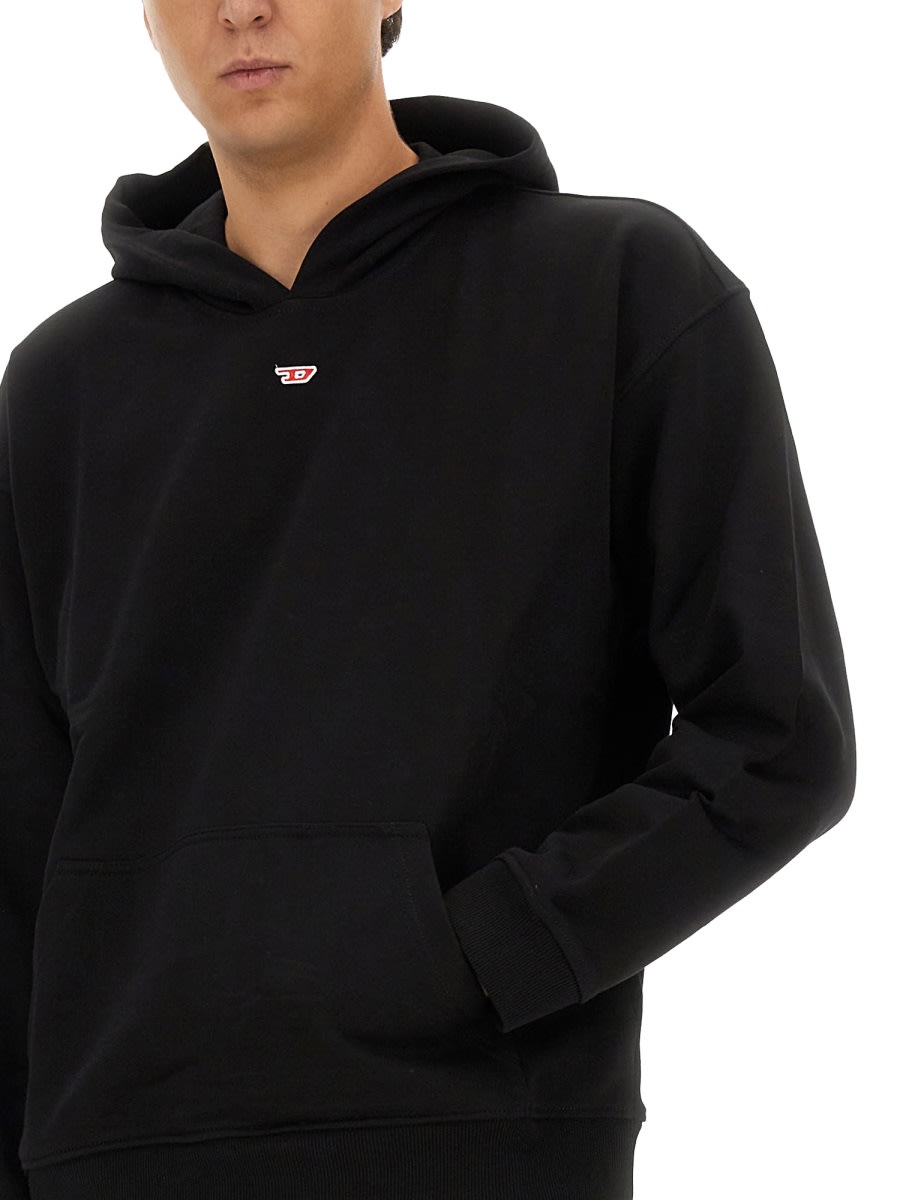 Shop Diesel Hoodie S-boxt-hood-d In Black