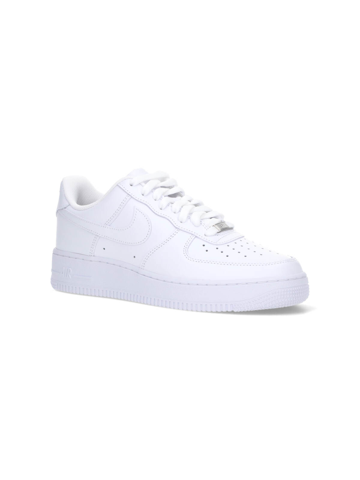 Nike Air Force 1 Low Retro Premium Leather Sneakers In White