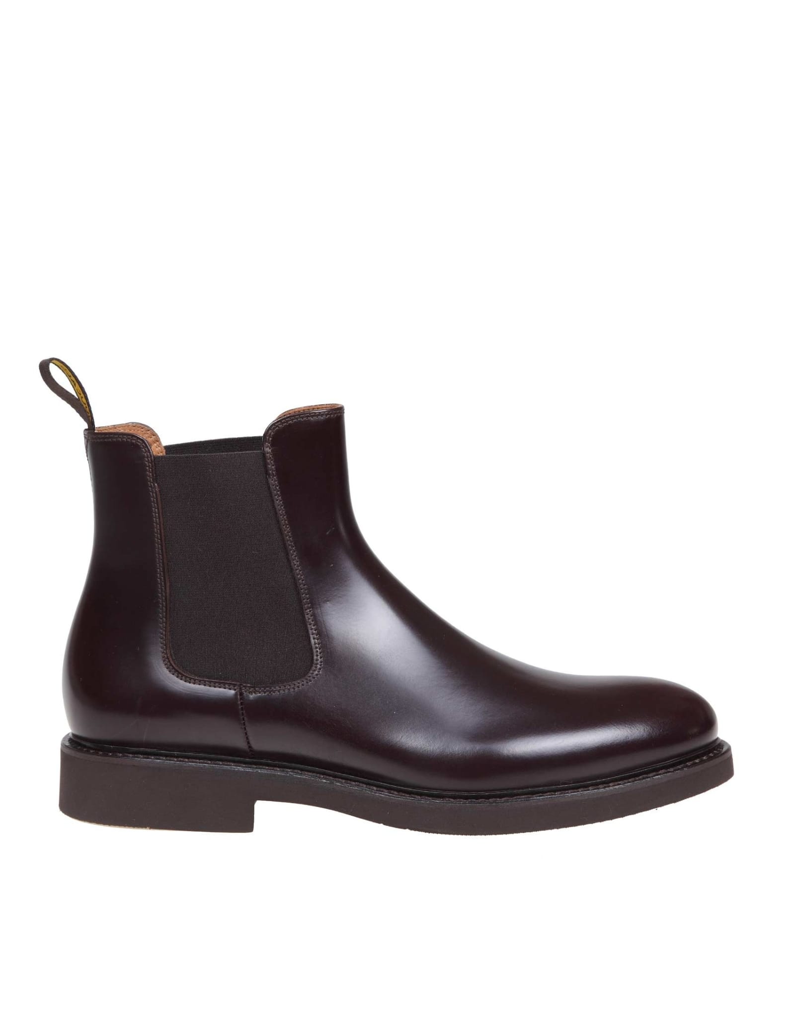 Doucals Boots In Bordeaux Leather