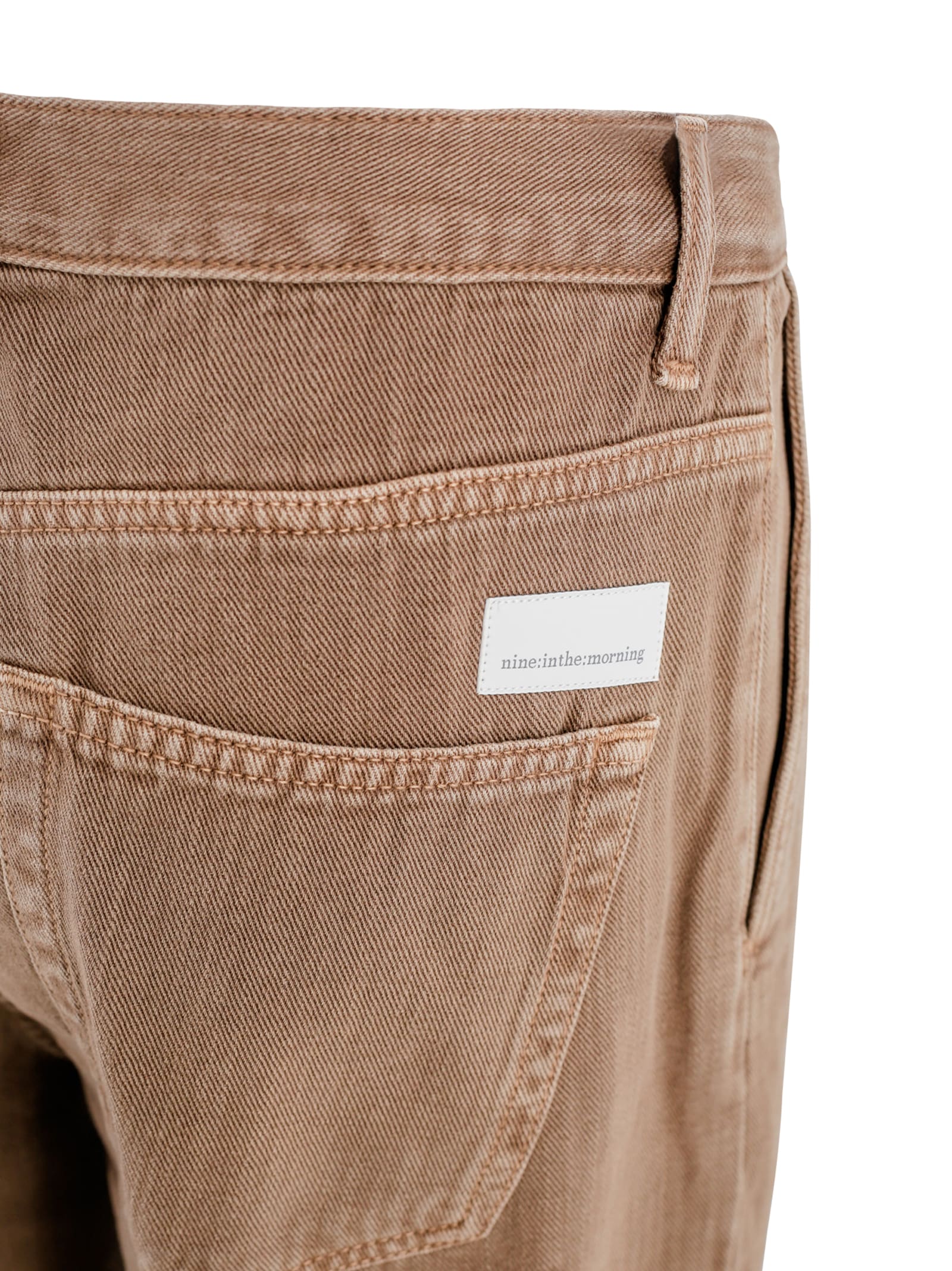 Shop Nine In The Morning Wide-leg Denim In Brown