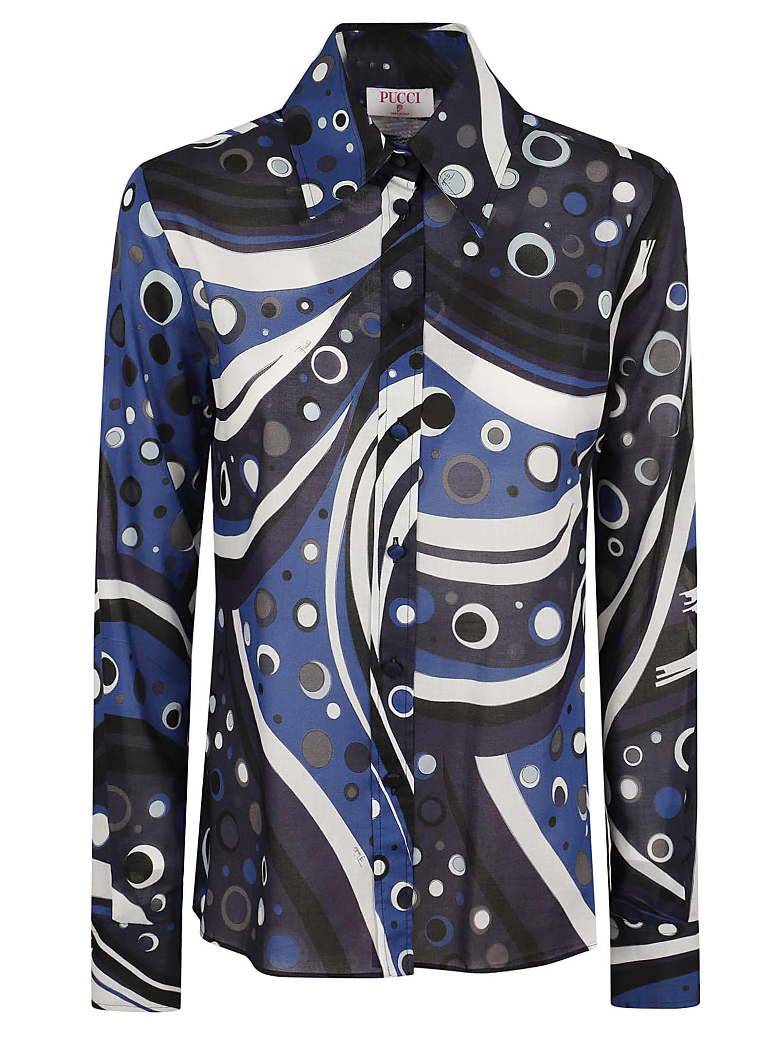 Shop Pucci Shirt In Navy