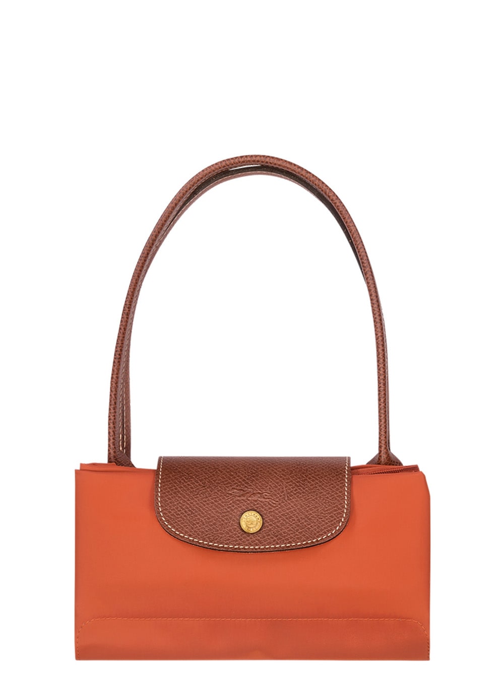 Longchamp Le Pilage Original Red Medium Tote Bag With Two Top Handles And Embossed Logo On The Front In Canvas In Red