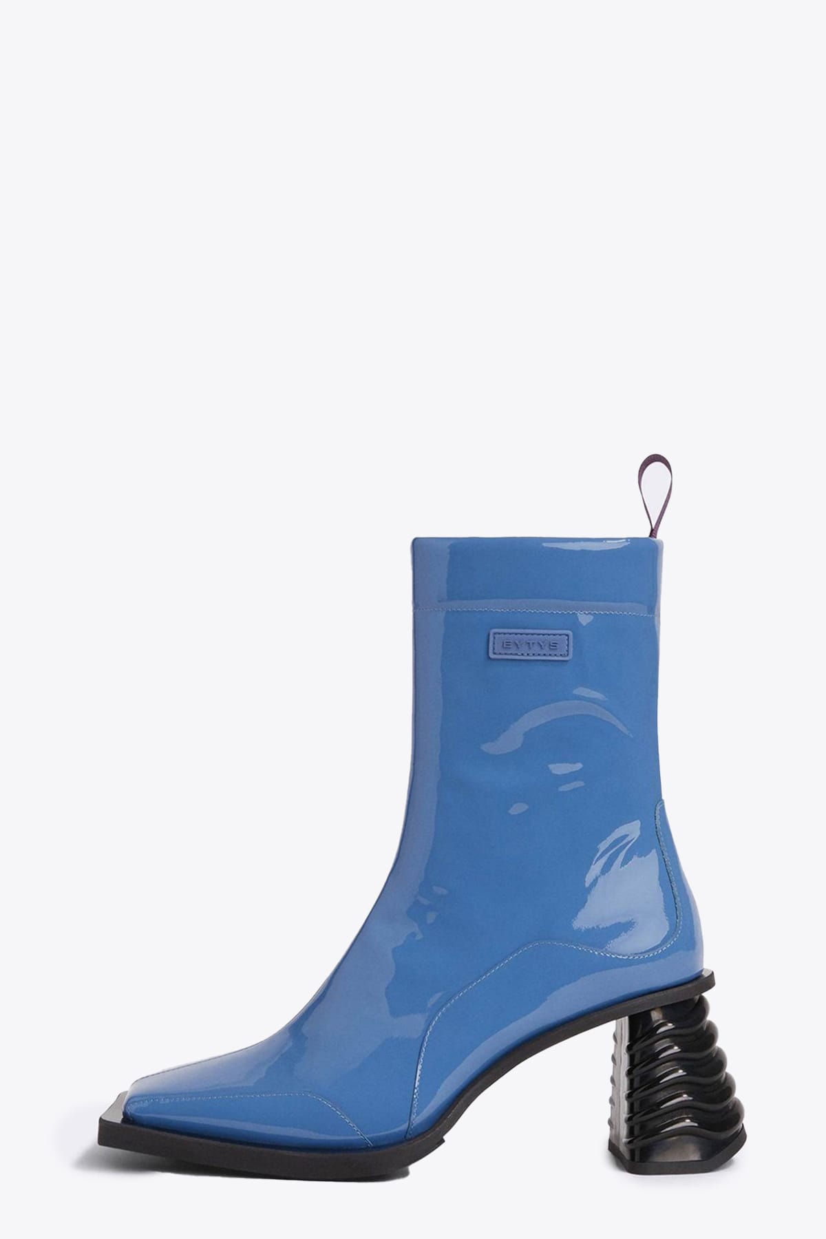 Eytys Gaia Astro Blue patent leather heeled ankle boots - GAIA ASTRO