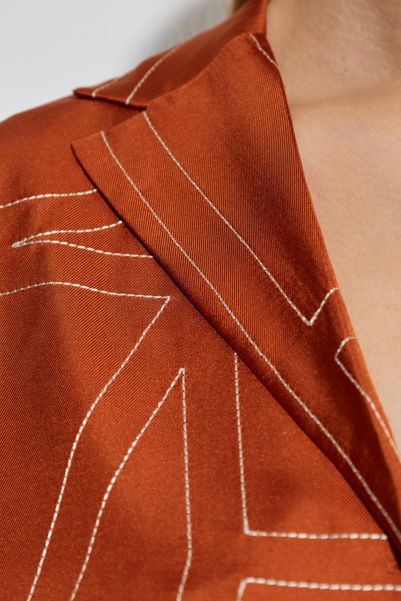 Totême Toteme Silk Shirt In Brown