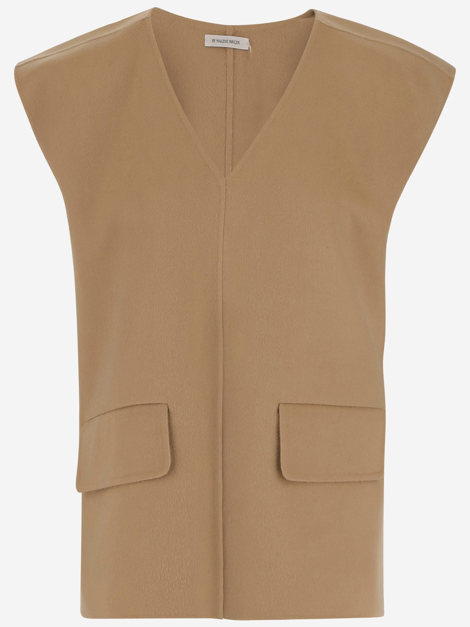 By Malene Birger Cilia Wool Vest In Brown