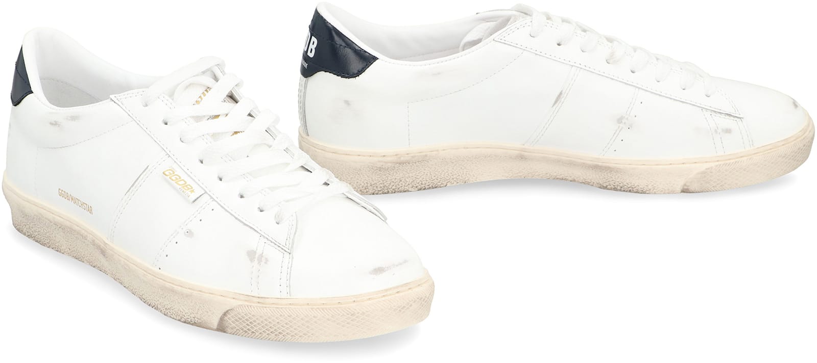Golden Goose Matchstar Low-top Sneakers In White
