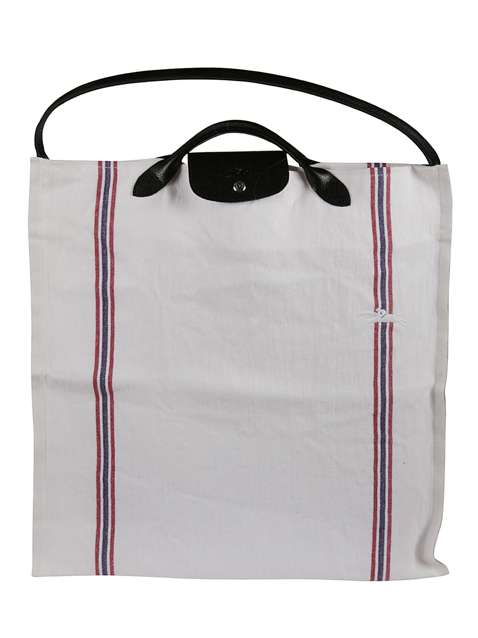 Longchamp Stripe Detail Top Handle Shopper Bag