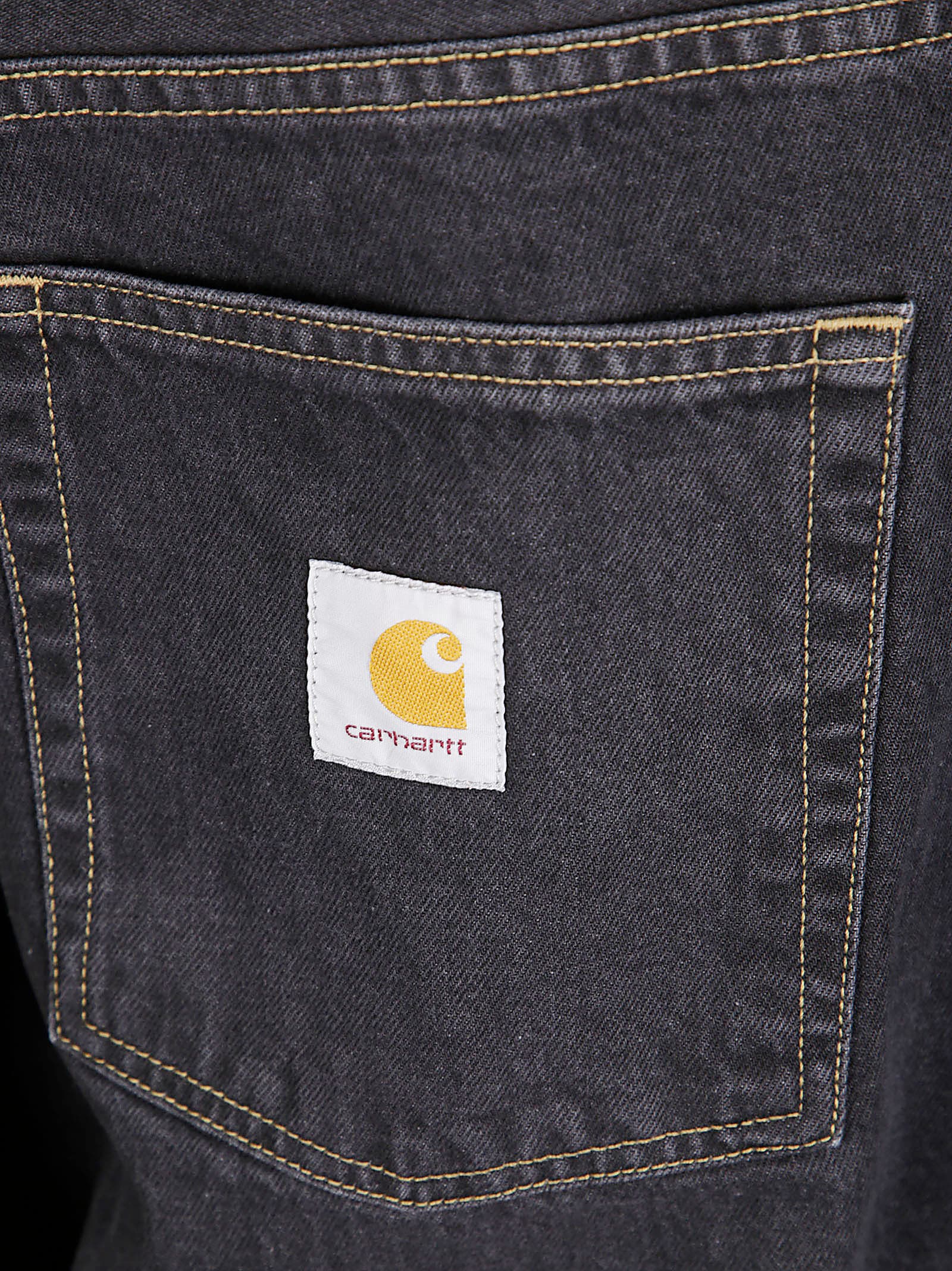 Carhartt Work In Progress Brandon Loose Straight Leg Jeans In Black