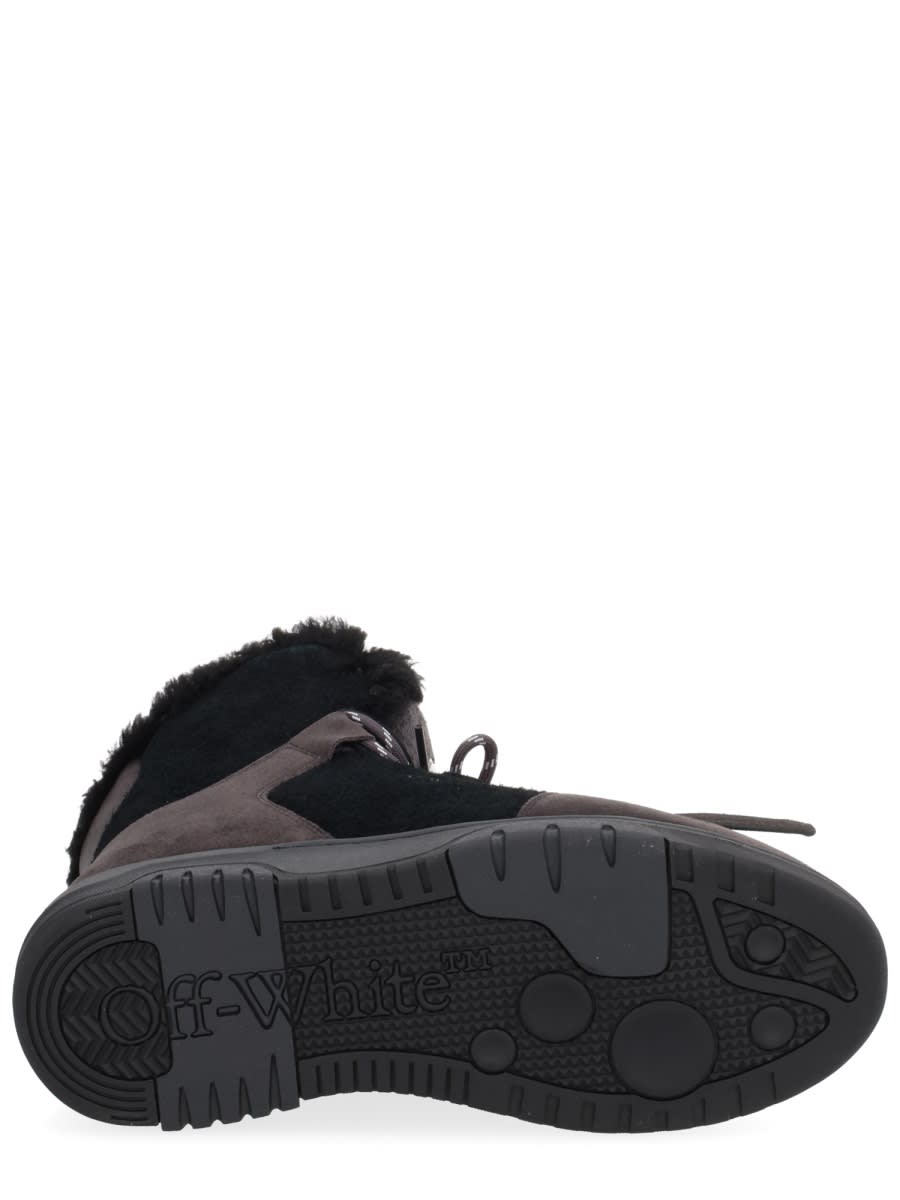 Off-white Winter Boot Anthracite In Black
