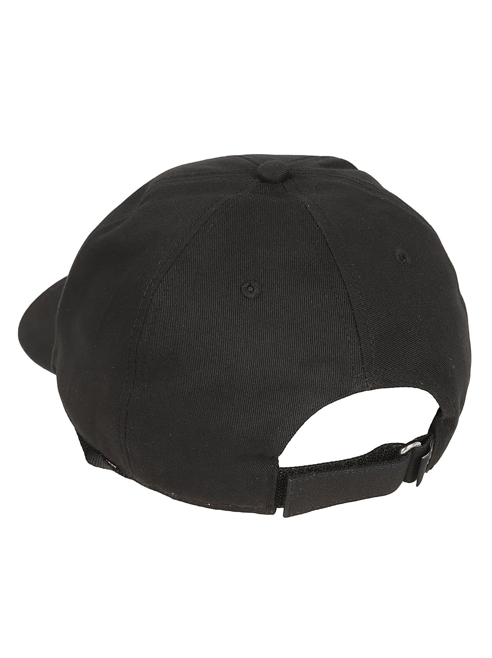 Moncler Logo Patch Baseball Cap In Black