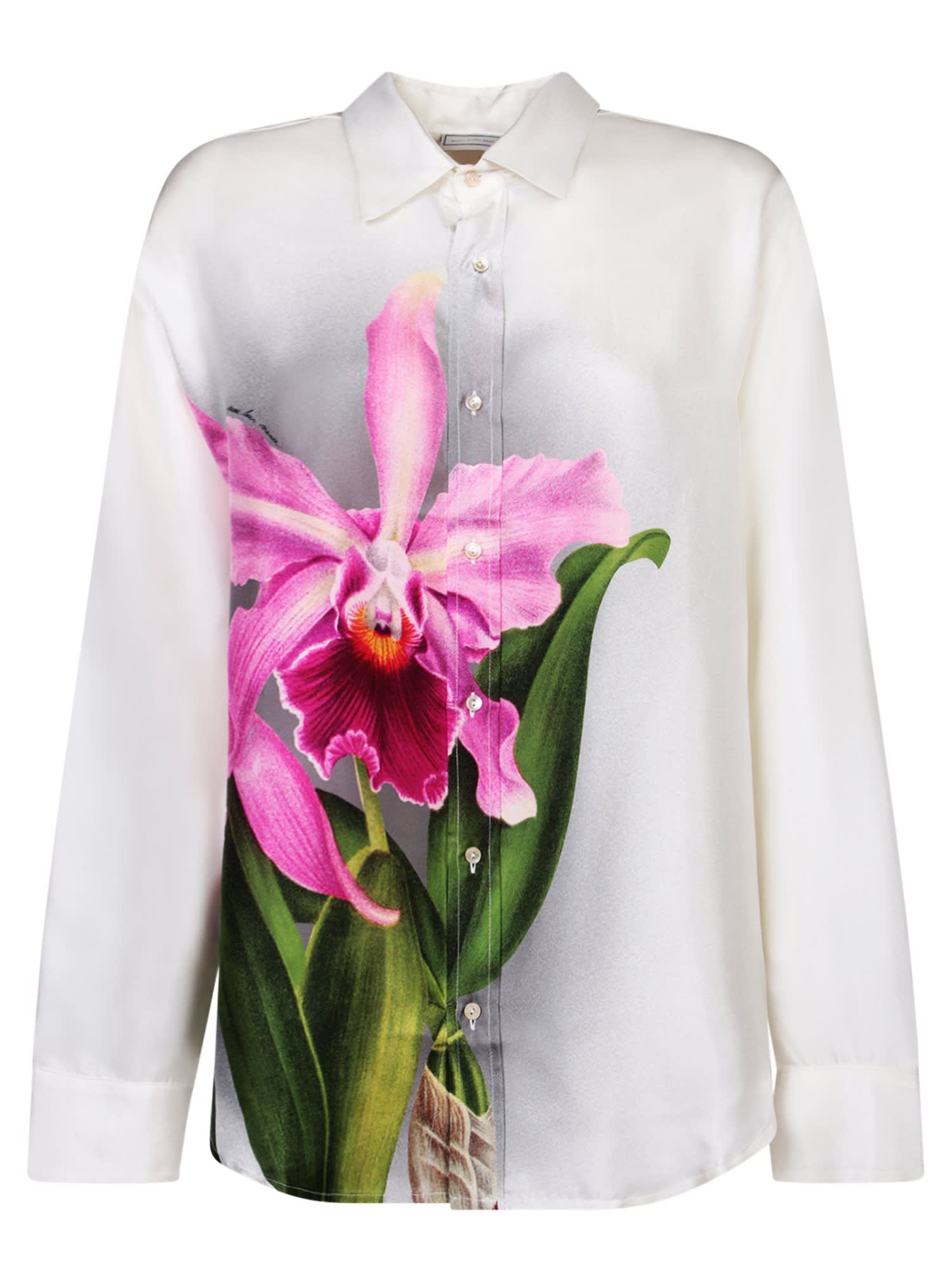 Shop Pierre-louis Mascia Aloegot Pink And White Flower Shirt In Nessuno