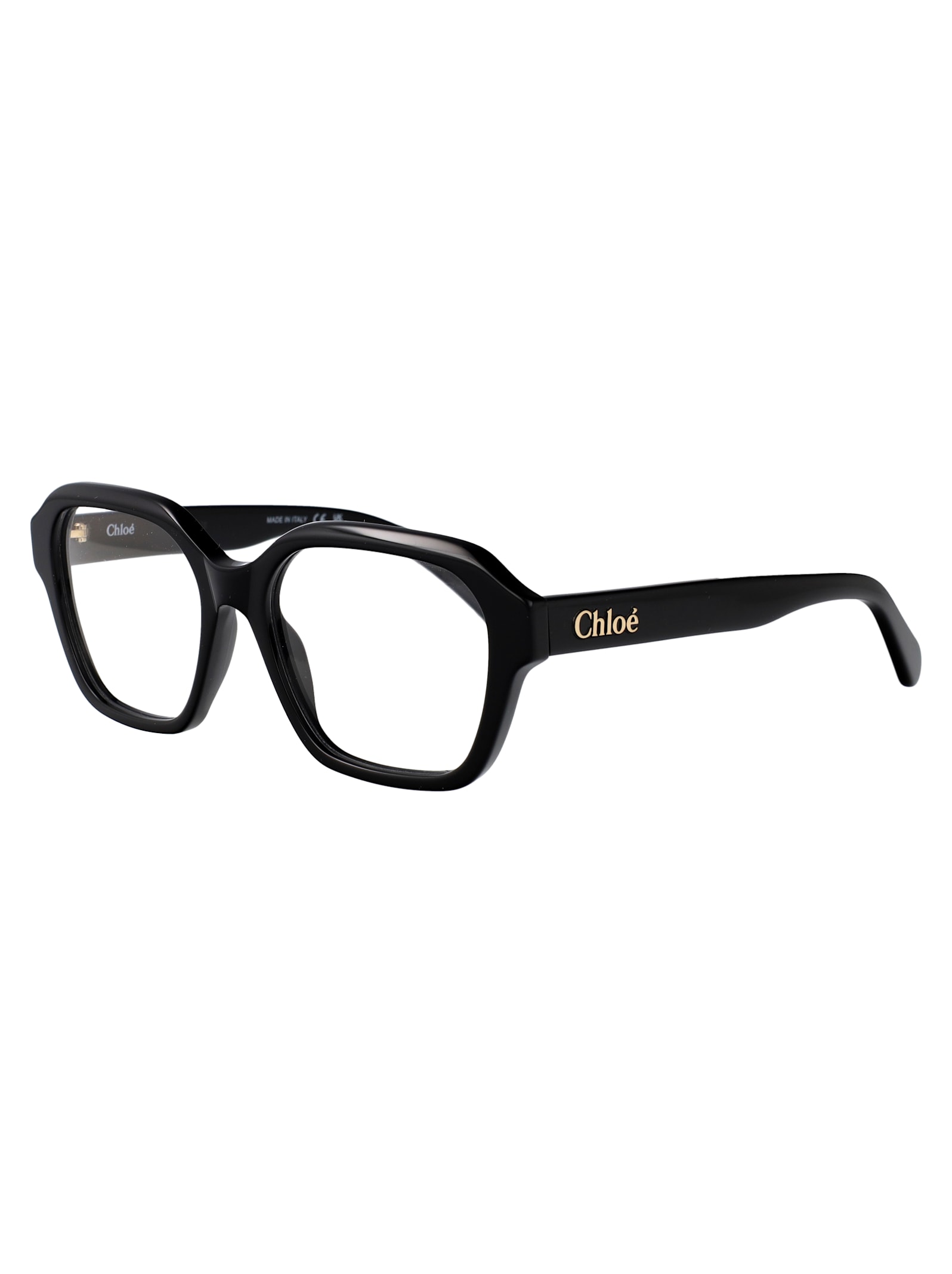 Chloé Ch0272o Glasses In Black-black-transparent
