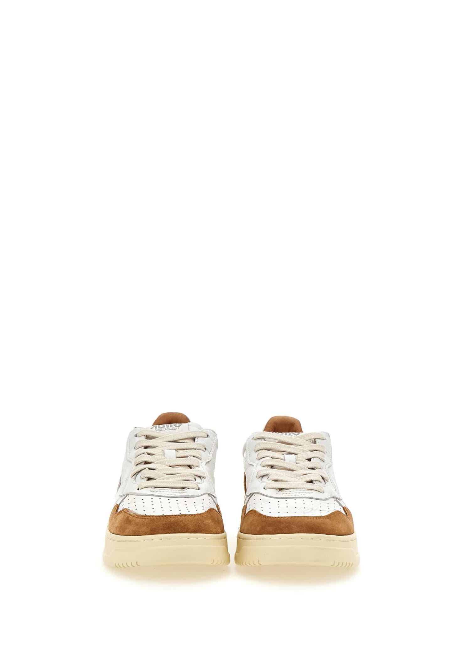 Shop Autry Aulmgs27 Leather Sneakers In White