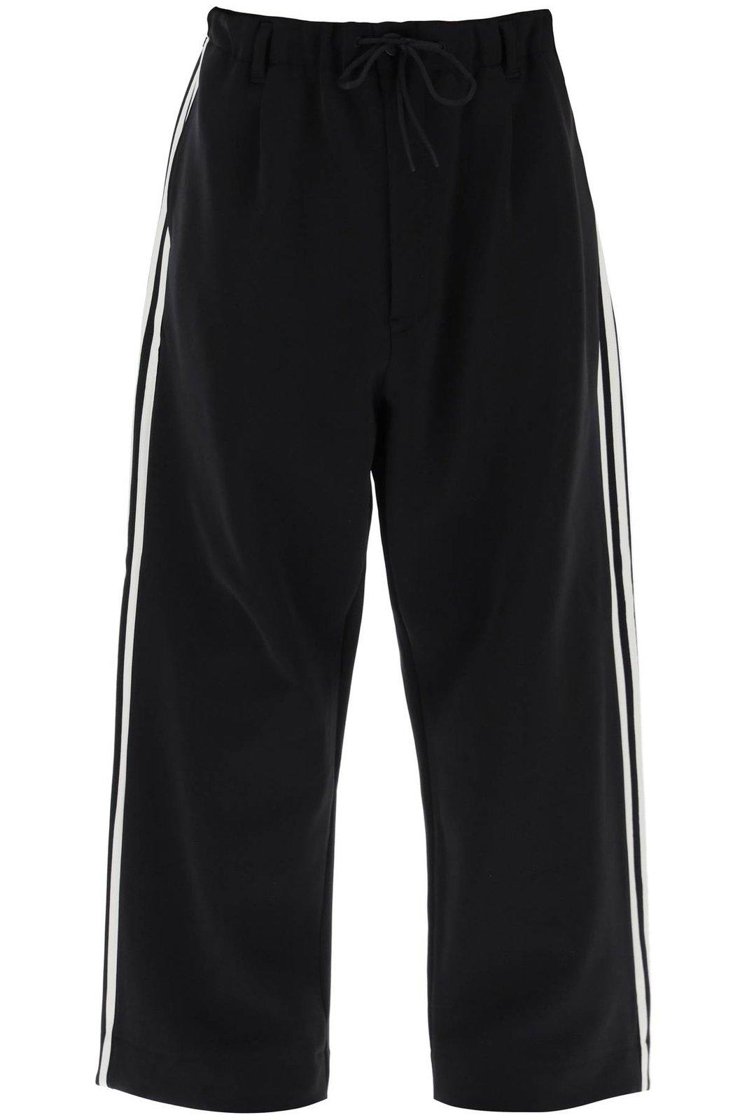 Shop Y-3 3-stripe Track Pants In Black