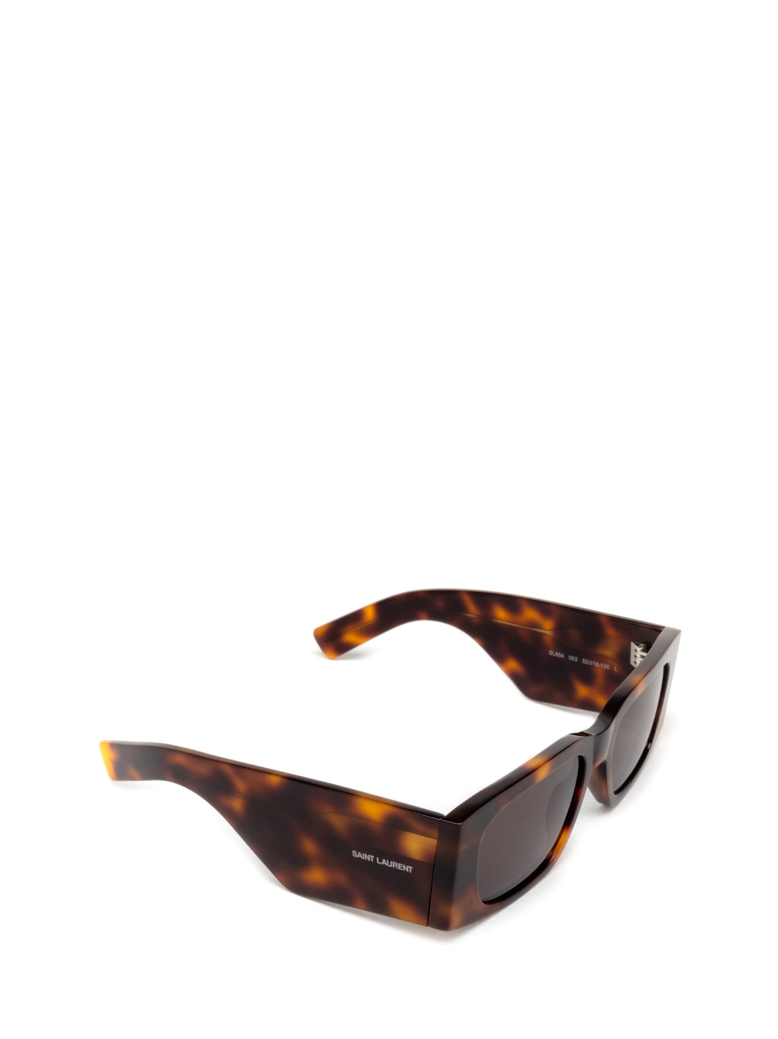 Shop Saint Laurent Sl 654 Havana Sunglasses