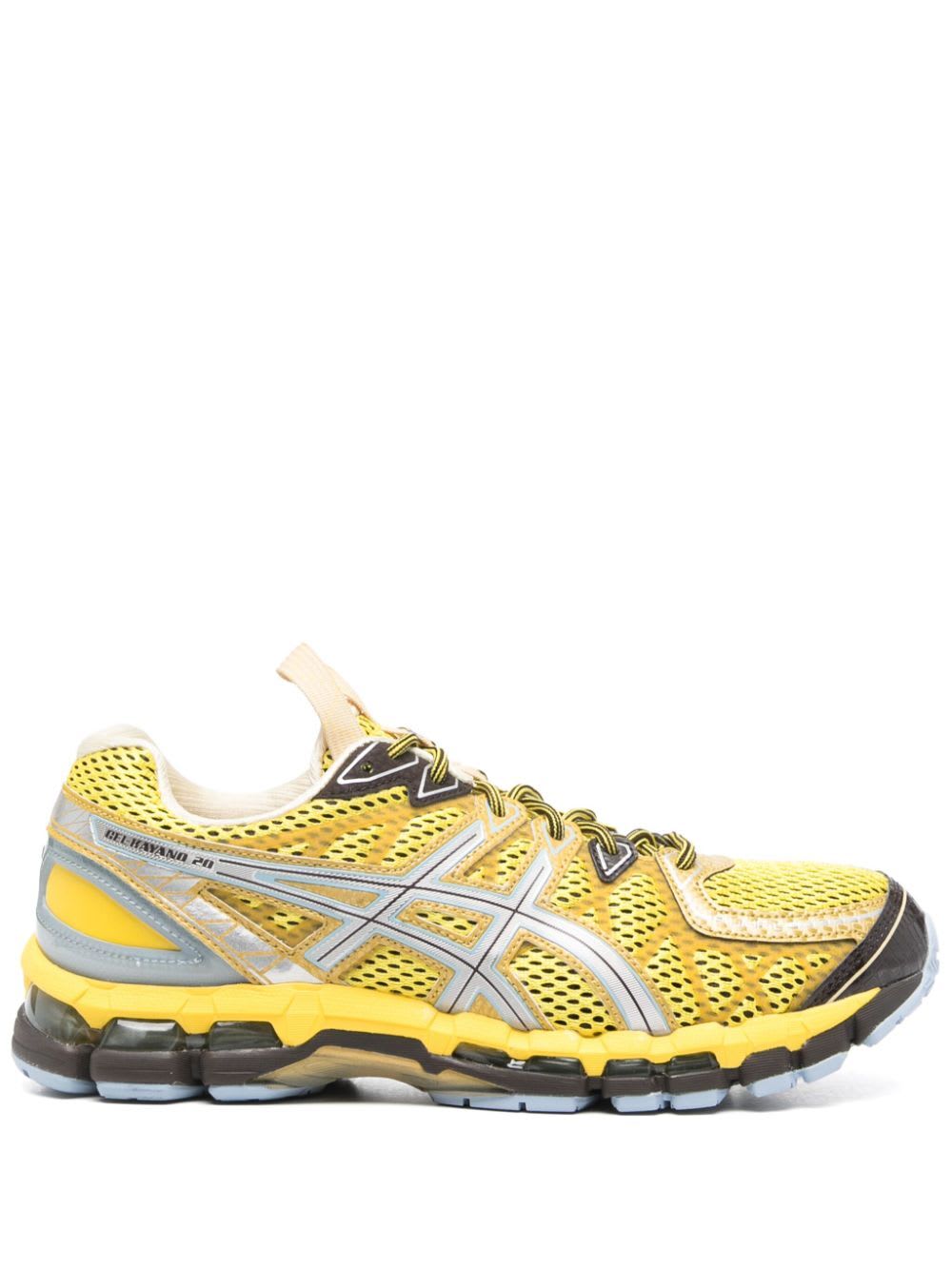 Shop Asics Ub9 S Gel Kayano 20 Sneakers In Vibrant Yellow Pure Silver