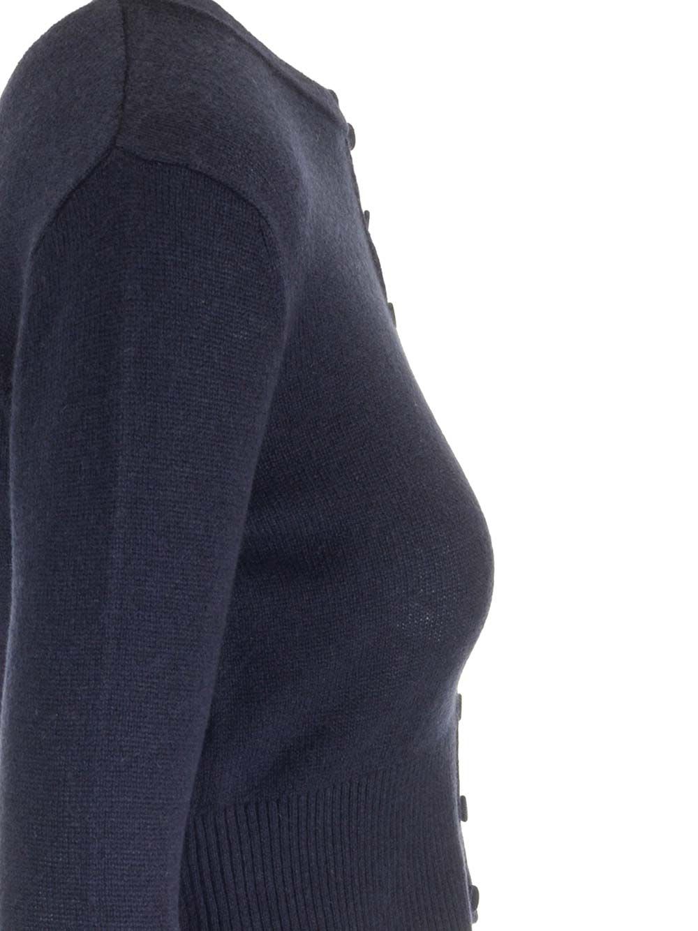 Shop Forte Forte Short Cardigan In Blue