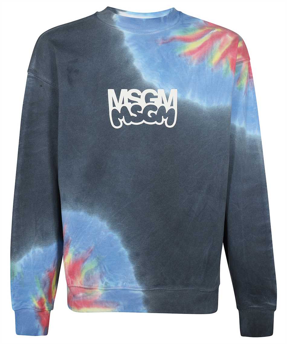 Msgm Cotton Sweatshirt In Multi