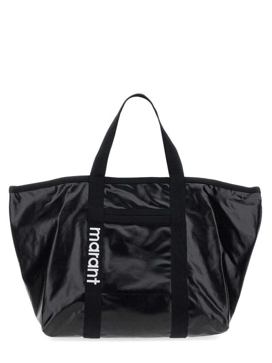 Shop Isabel Marant Warden Tote Bag In Bk Black