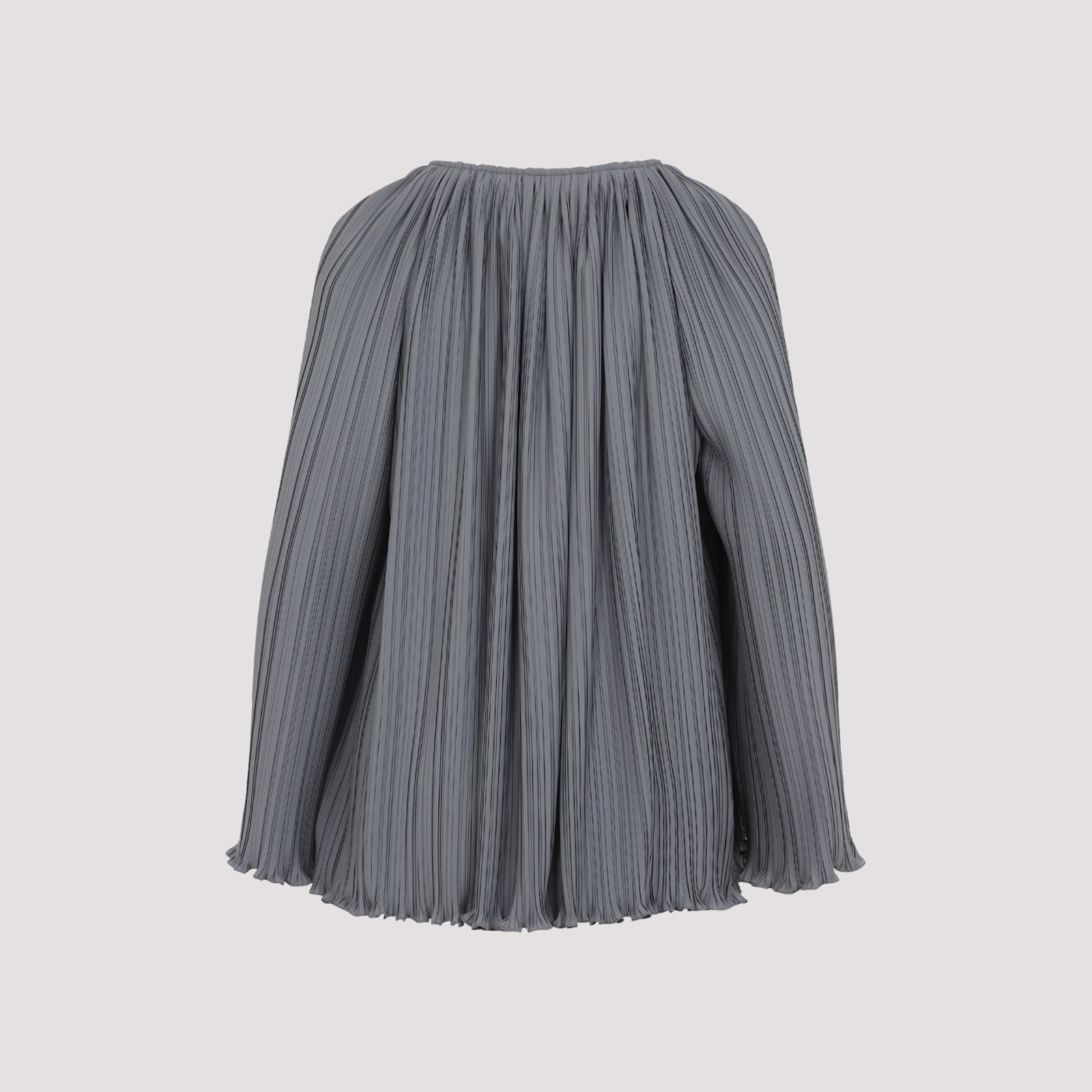 Lanvin Flowing Blouse With Intricate Pleating And Tie Closure