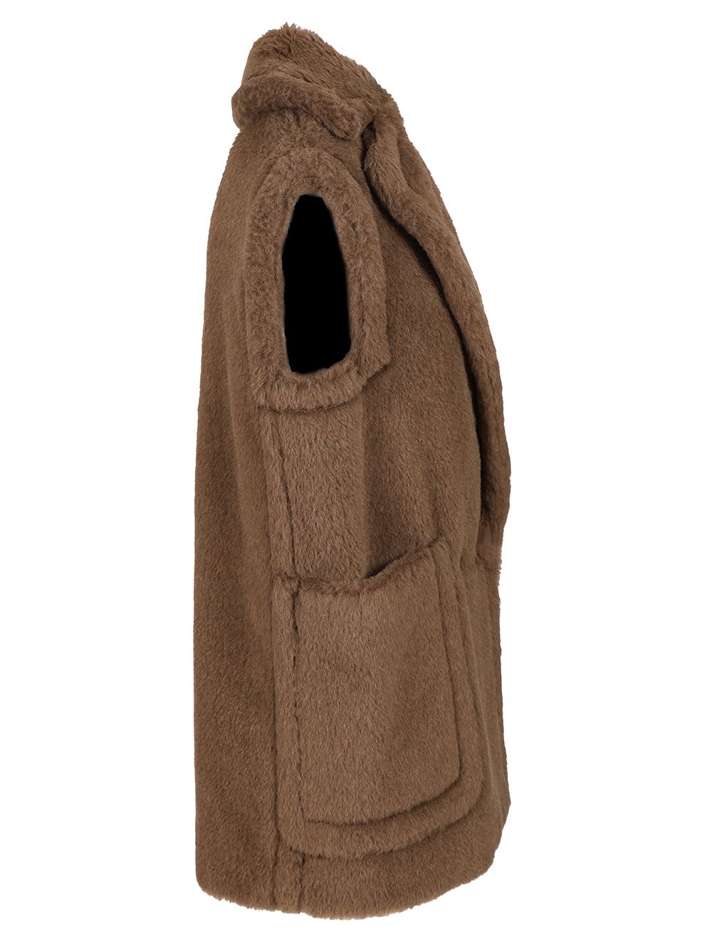 Max Mara Teddy Vest In Brown