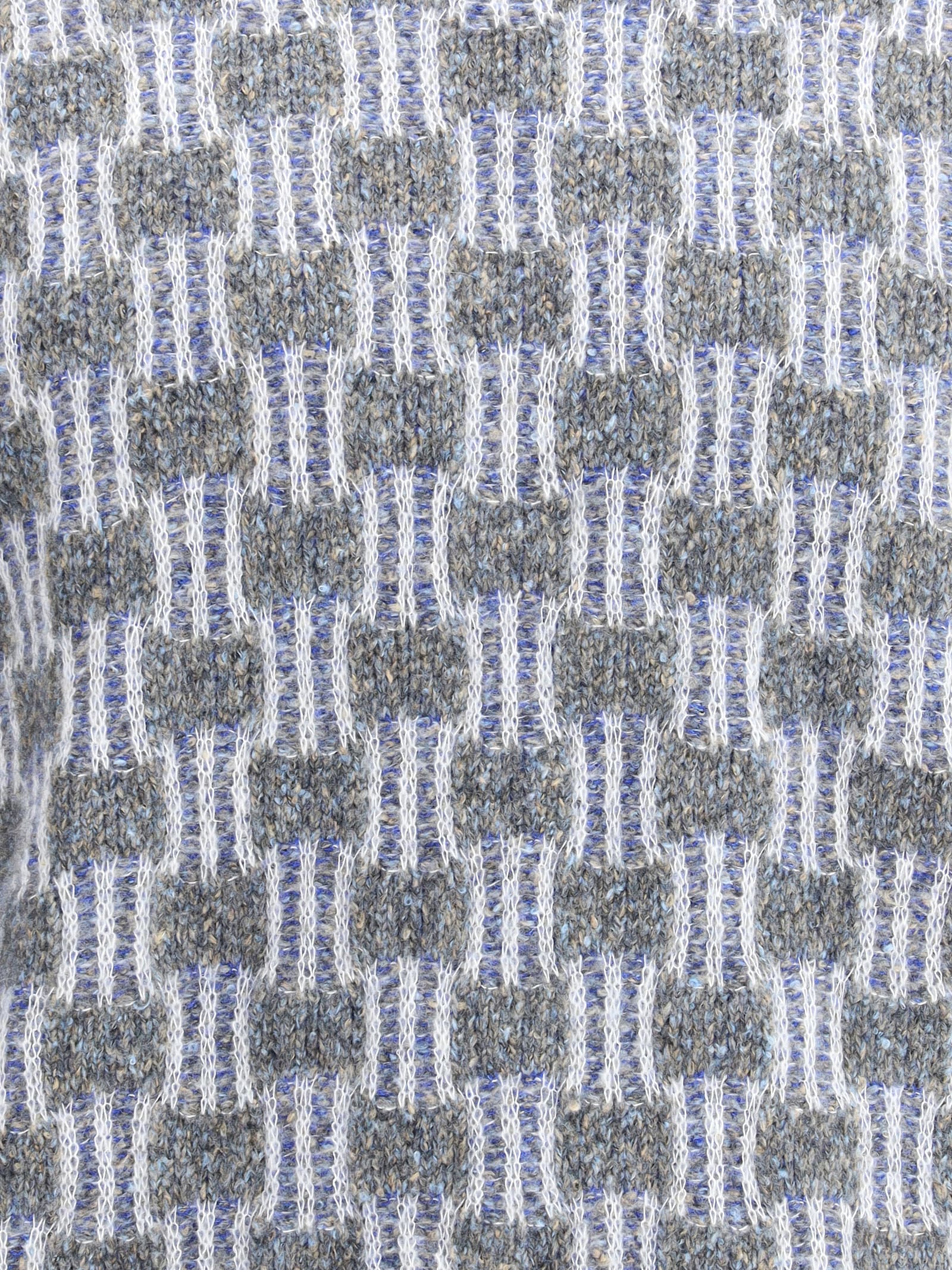 Giorgio Armani Men Graphic Pattern Turtleneck Sweater In Gray