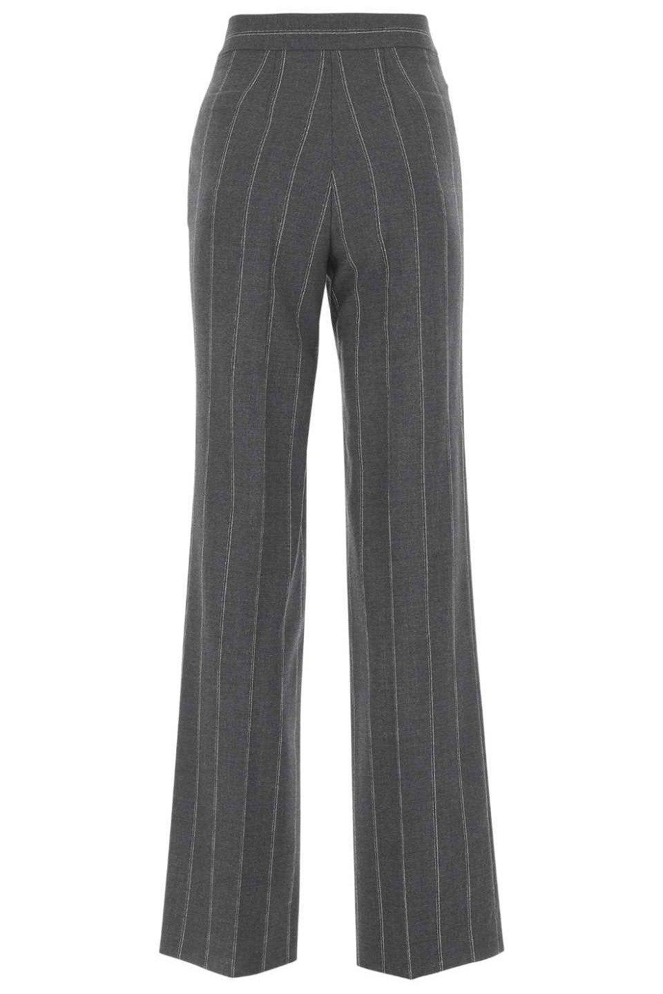 Shop Stella Mccartney Striped Tailored Trousers In Grey