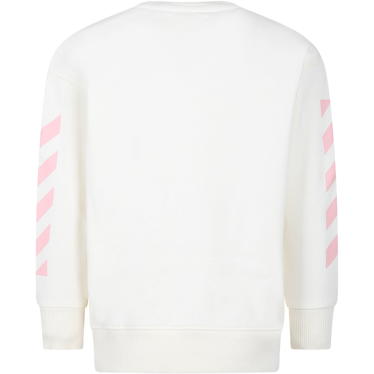 Shop Off-white White Sweatshirt For Girl With Logo