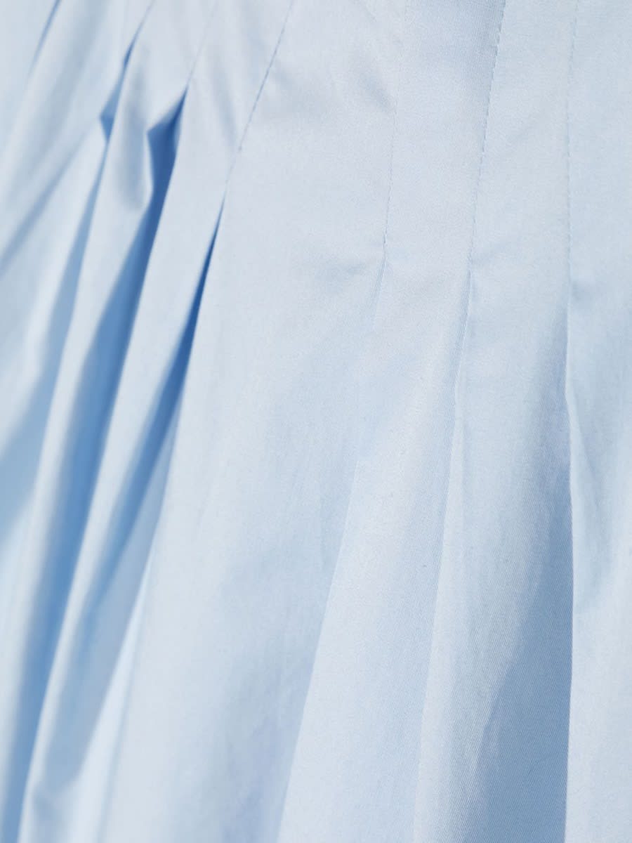 Il Gufo Flared Dress In Azure