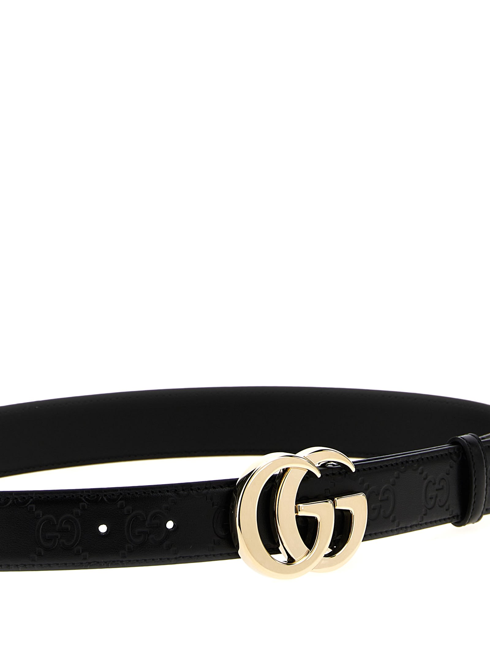 Gucci Gg Milano Belt In Black