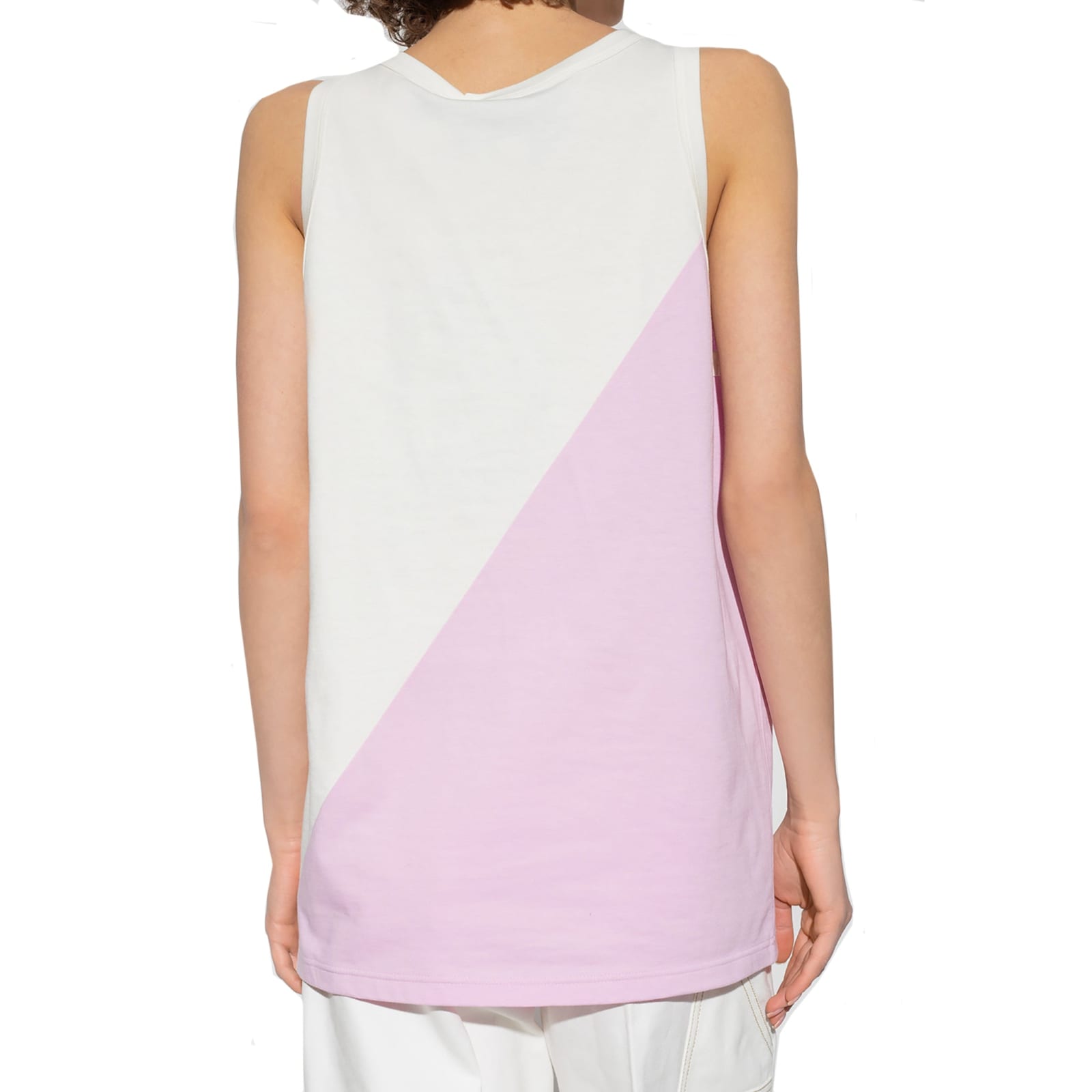 Shop Gucci Sleeveless Top In White