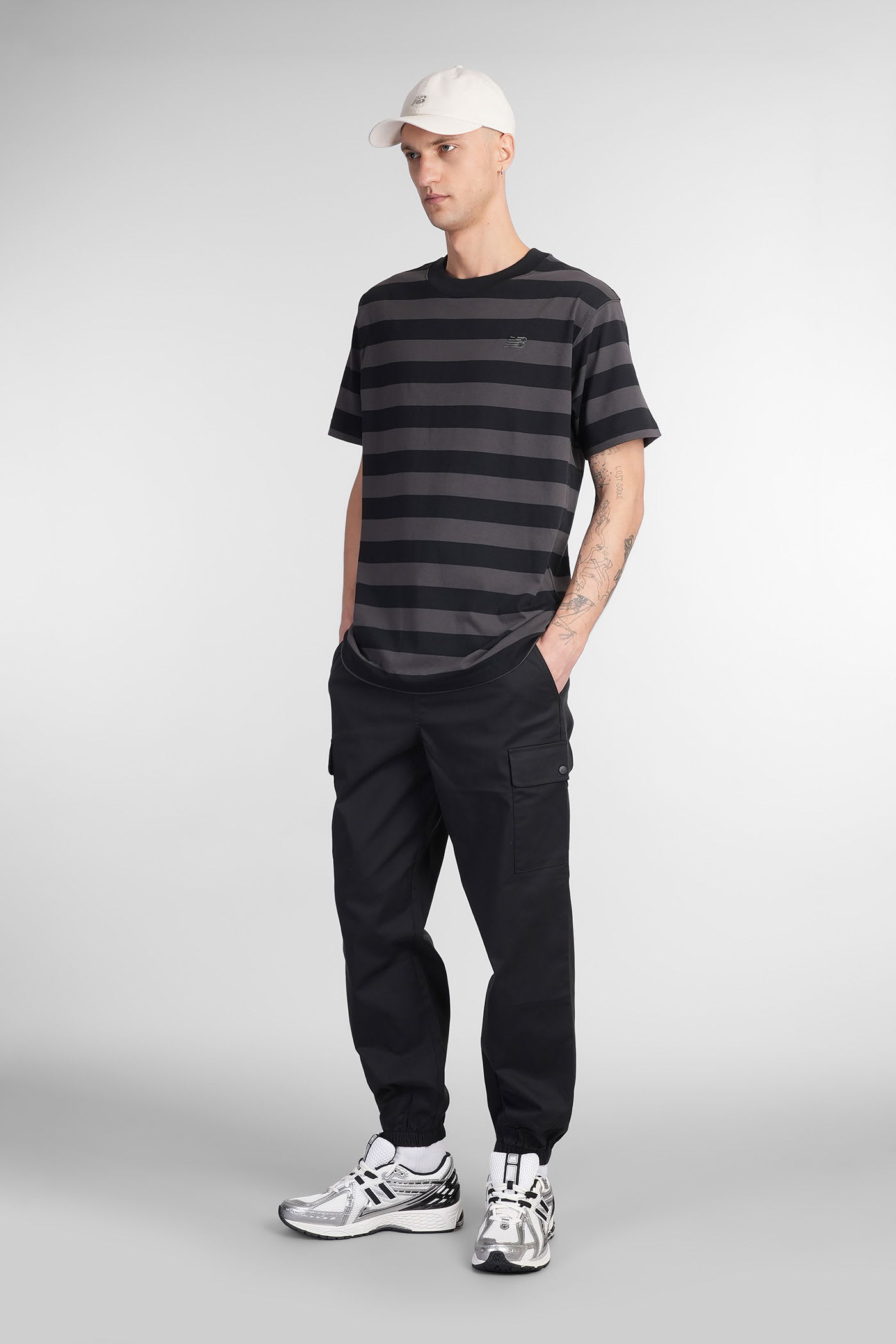 New Balance Pants In Black Cotton In Black