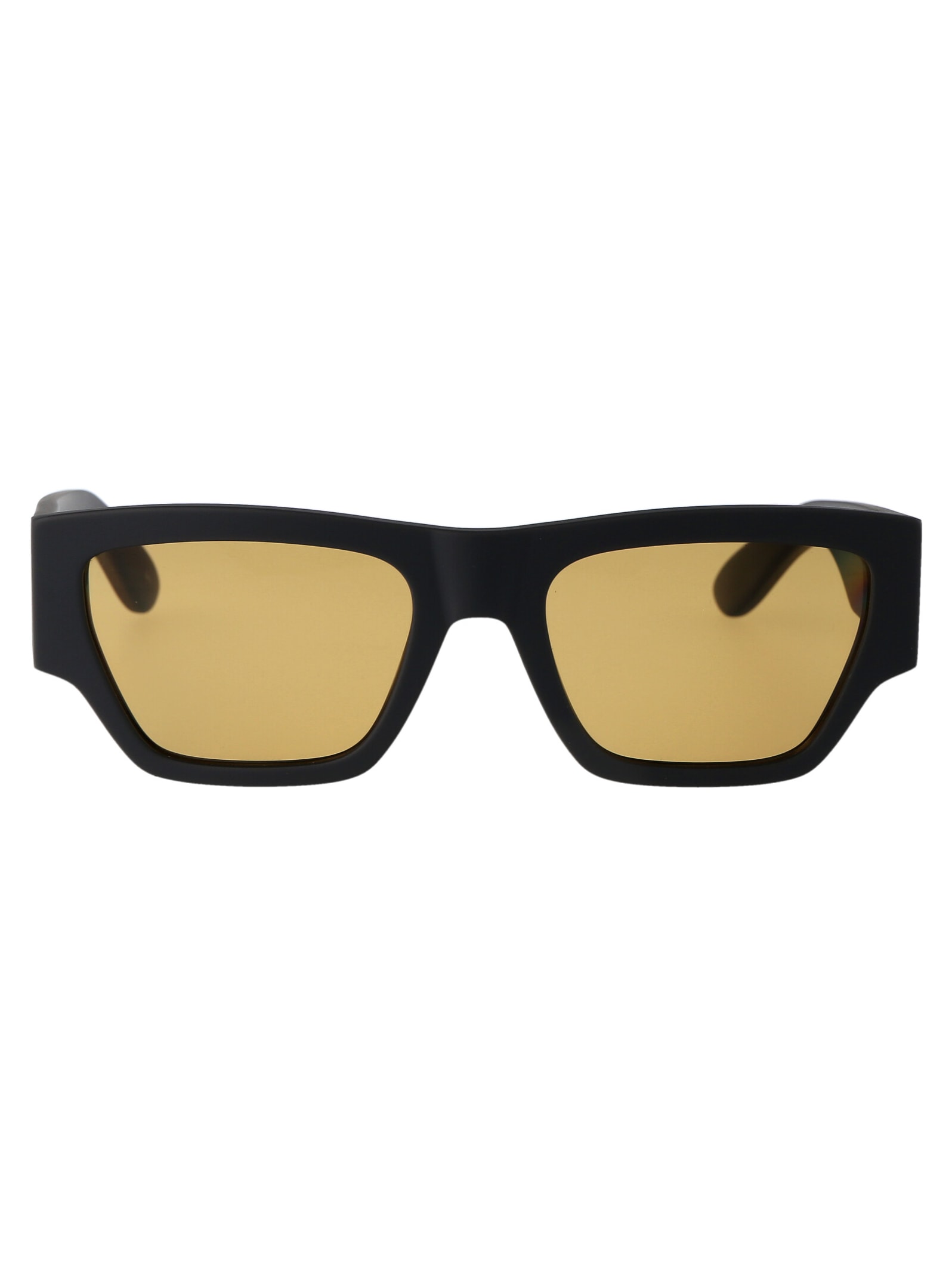 Shop Alexander Mcqueen Am0393s Sunglasses In 003 Grey Grey Yellow