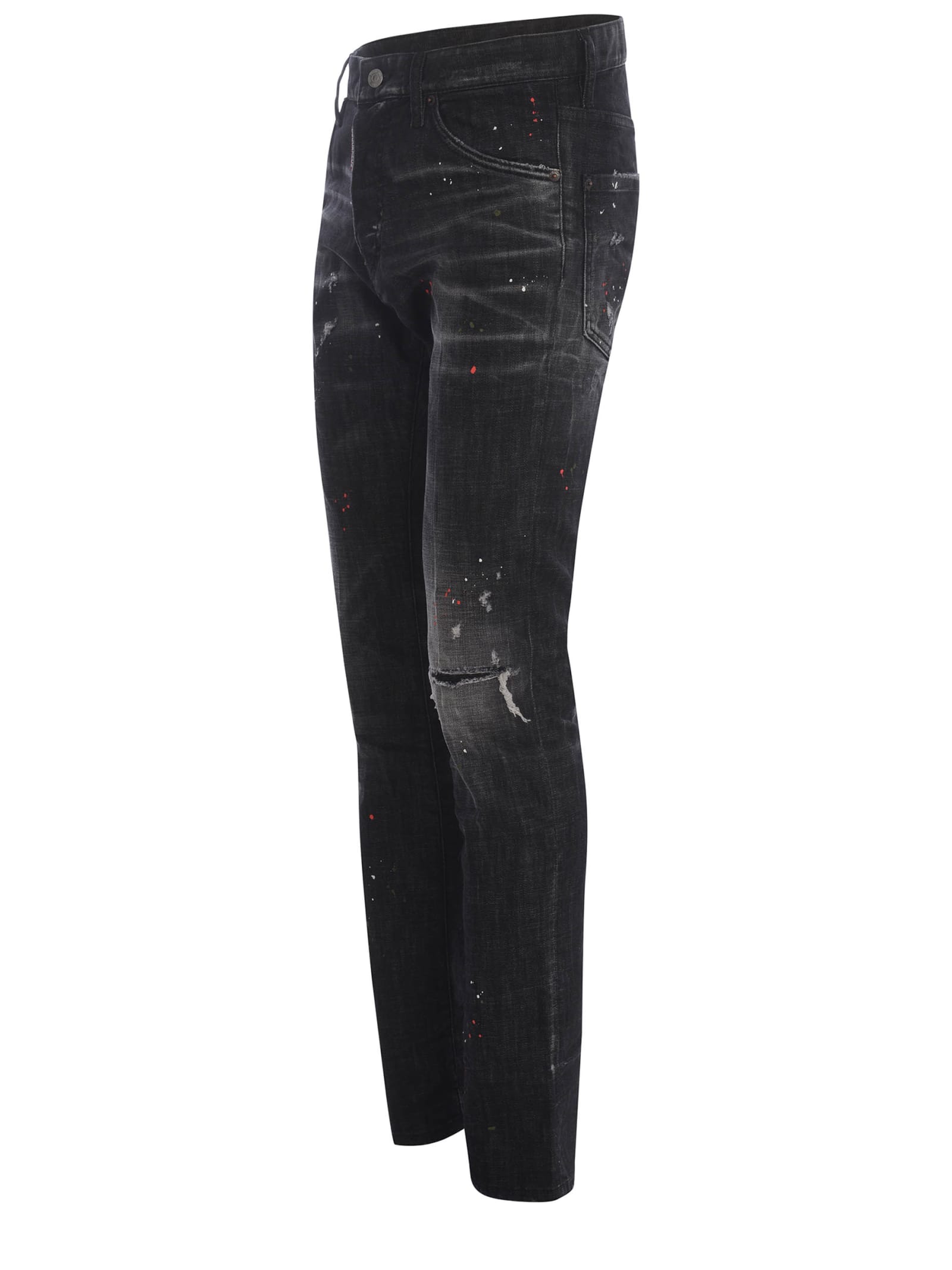 Shop Dsquared2 Jeans  Cool Guy Made Of Denim In Black