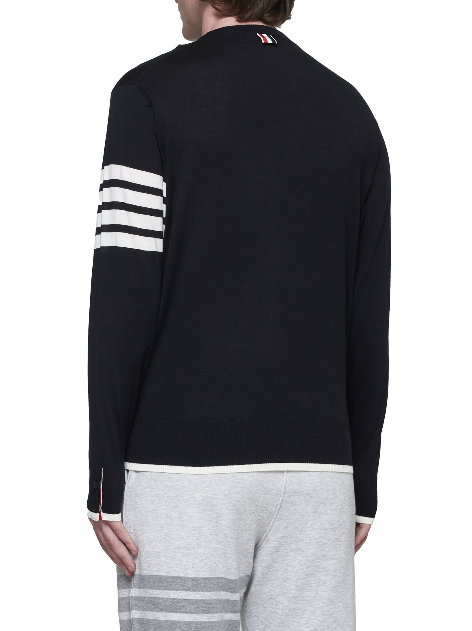 Shop Thom Browne Sweater In Black