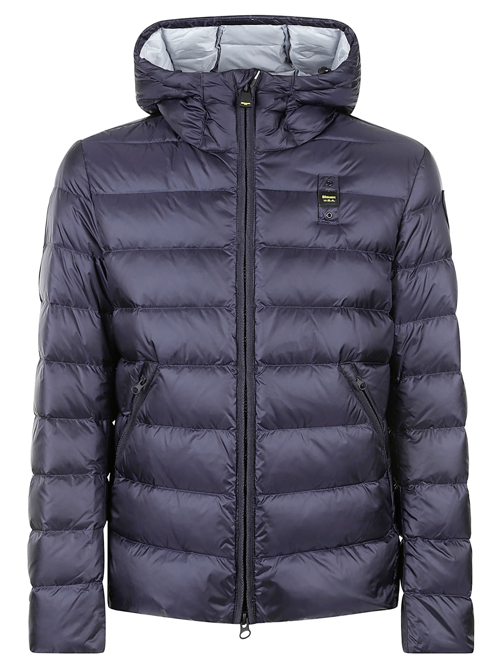 Pocket Zip Hooded Padded Jacket