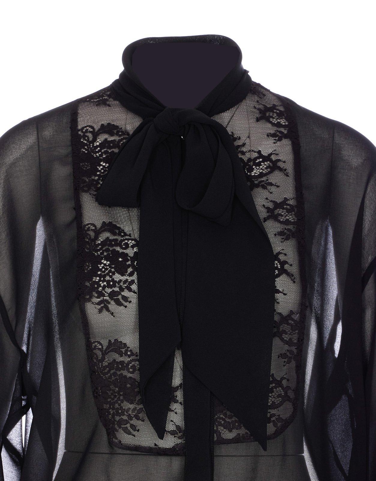Pinko Bow Tie Neck Lace Detail Dress