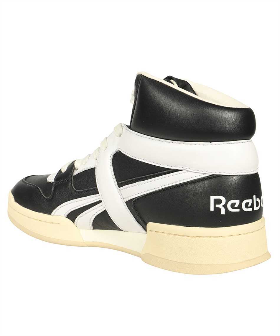 Reebok High-top Sneakers With Contrasting Panels And Rubber Sole In Black