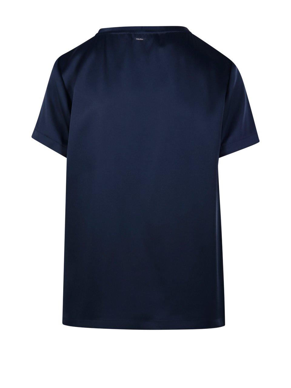 Shop 's Max Mara Crewneck Short-sleeved T-shirt In Midnightblue