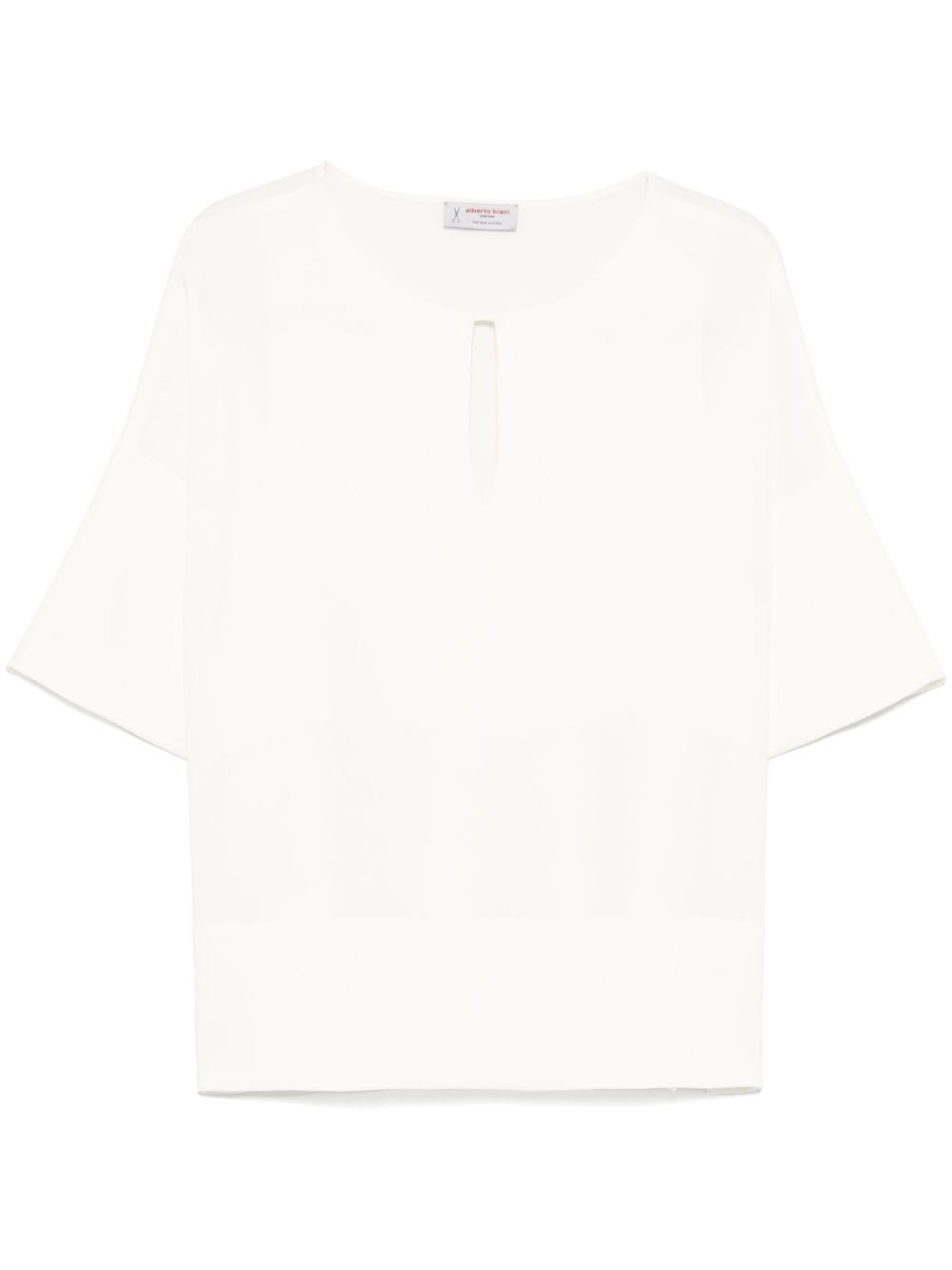 Alberto Biani Cady Blouse In White
