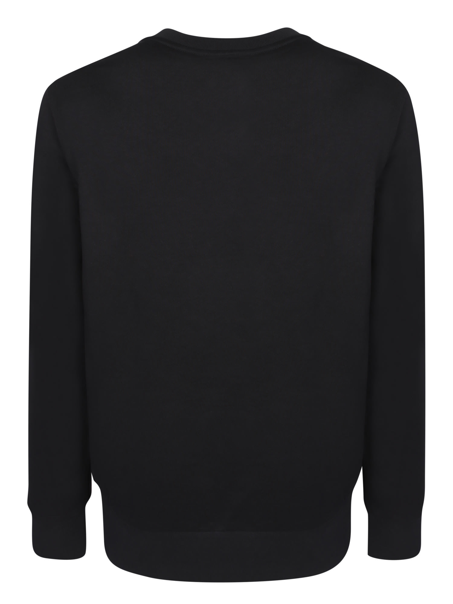 Shop Moncler Logo Black Sweatshirt