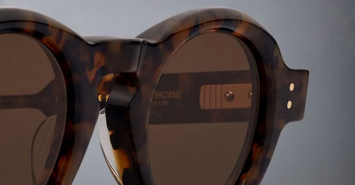 Thom Browne Tokyo Tortoise Rectangular Sunglasses In Tortoise